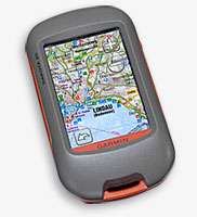 Darstellung einer georeferenzierten WayOK-Bodenseekarte auf dem GPS Garmin Dakota
